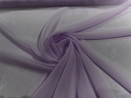 Solid Chiffon Polyester Fabric - Solid Sheer Lightweight, 58/60" Width (1 Yard)