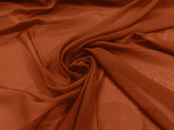 Solid Chiffon Polyester Fabric - Solid Sheer Lightweight, 58/60" Width (1 Yard)