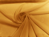 Solid Chiffon Polyester Fabric - Solid Sheer Lightweight, 58/60" Width (1 Yard)