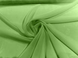 Solid Chiffon Polyester Fabric - Solid Sheer Lightweight, 58/60" Width (1 Yard)