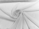 Solid Chiffon Polyester Fabric - Solid Sheer Lightweight, 58/60" Width (1 Yard)