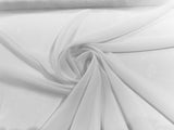 Solid Chiffon Polyester Fabric - Solid Sheer Lightweight, 58/60" Width (1 Yard)