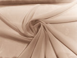 Solid Chiffon Polyester Fabric - Solid Sheer Lightweight, 58/60" Width (1 Yard)