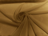 Solid Chiffon Polyester Fabric - Solid Sheer Lightweight, 58/60" Width (1 Yard)