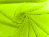 Solid Chiffon Polyester Fabric - Solid Sheer Lightweight, 58/60" Width (1 Yard)