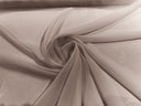 Solid Chiffon Polyester Fabric - Solid Sheer Lightweight, 58/60" Width (1 Yard)