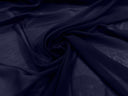 Solid Chiffon Polyester Fabric - Solid Sheer Lightweight, 58/60" Width (1 Yard)