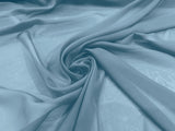Solid Chiffon Polyester Fabric - Solid Sheer Lightweight, 58/60" Width (1 Yard)