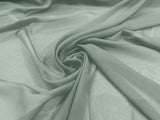 Solid Chiffon Polyester Fabric - Solid Sheer Lightweight, 58/60" Width (1 Yard)