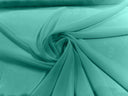 Solid Chiffon Polyester Fabric - Solid Sheer Lightweight, 58/60" Width (1 Yard)