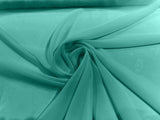 Solid Chiffon Polyester Fabric - Solid Sheer Lightweight, 58/60" Width (1 Yard)