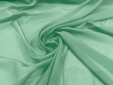Solid Chiffon Polyester Fabric - Solid Sheer Lightweight, 58/60" Width (1 Yard)