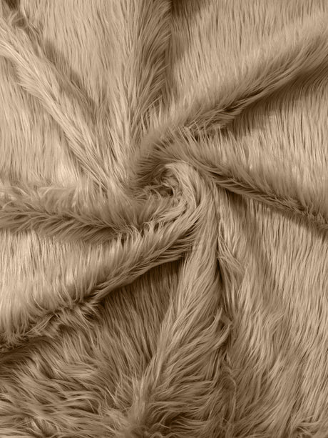 Solid Faux Fur Fabric - Solid, 58" Width (1 Yard)