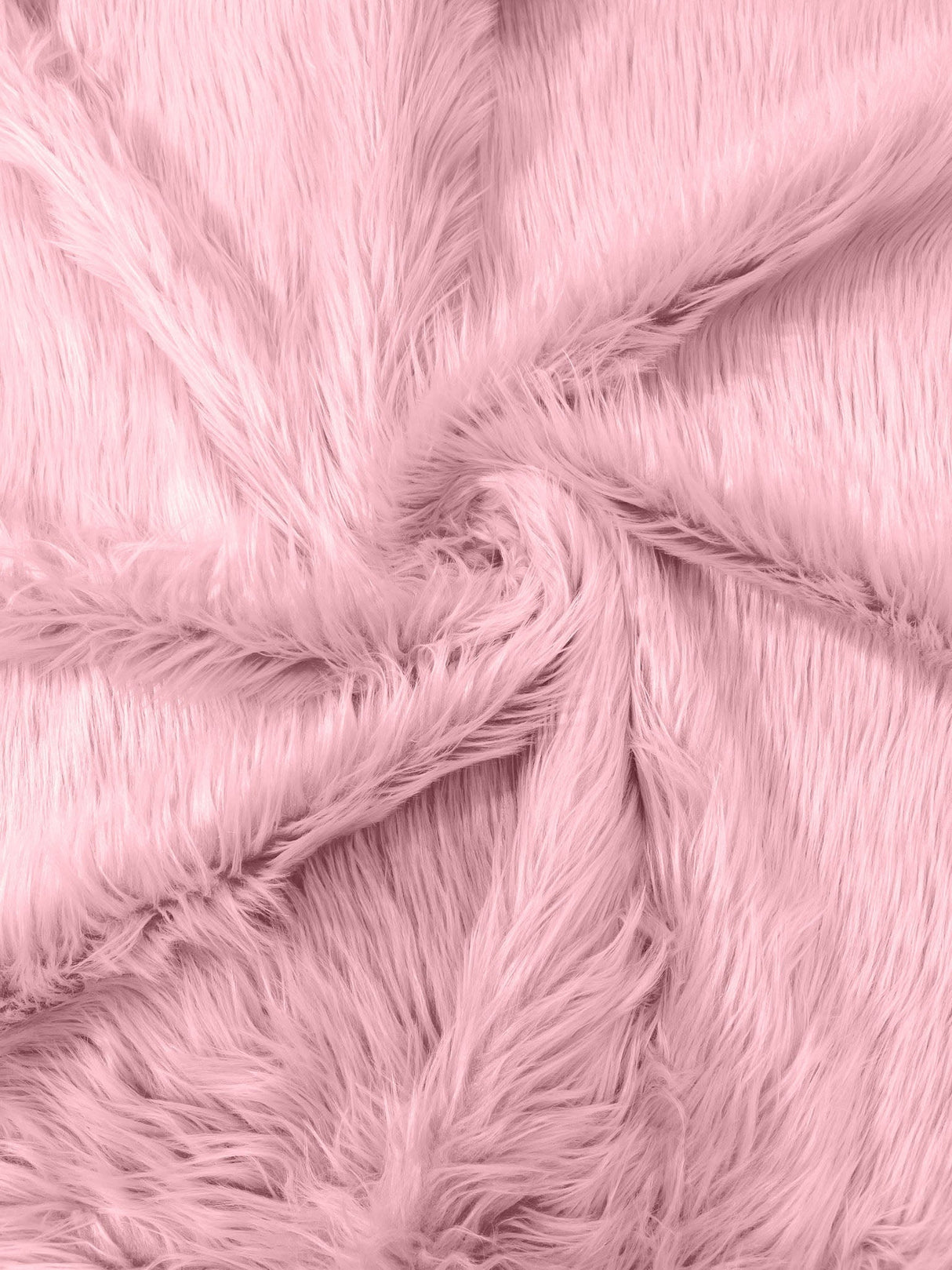 Solid Faux Fur Fabric - Solid, 58" Width (1 Yard)