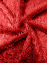 Solid Faux Fur Fabric - Solid, 58" Width (1 Yard)