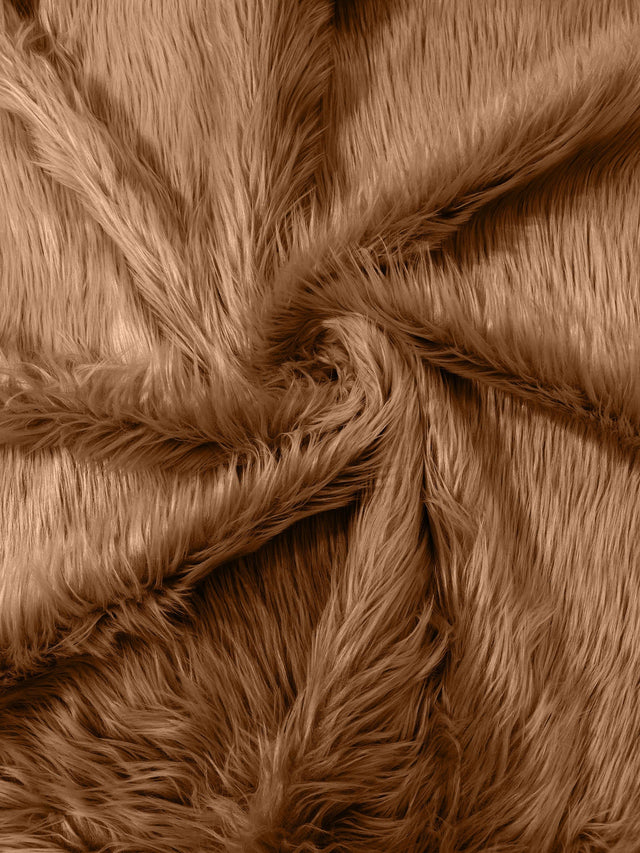 Solid Faux Fur Fabric - Solid, 58" Width (1 Yard)