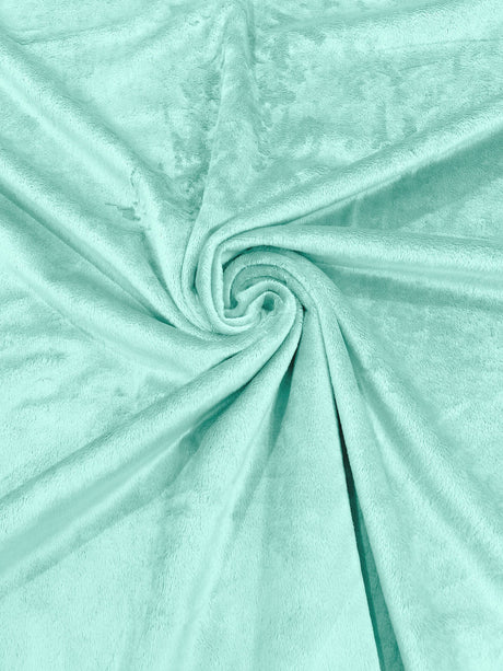 Solid Minky Polyester Fabric - Solid, 58" Width (1 Yard)