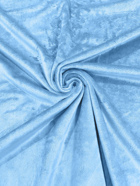 Solid Minky Polyester Fabric - Solid, 58" Width (1 Yard)