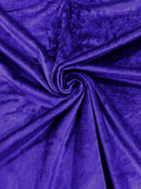 Solid Minky Polyester Fabric - Solid, 58" Width (1 Yard)