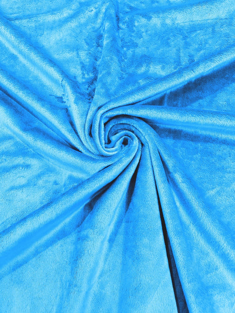 Solid Minky Polyester Fabric - Solid, 58" Width (1 Yard)