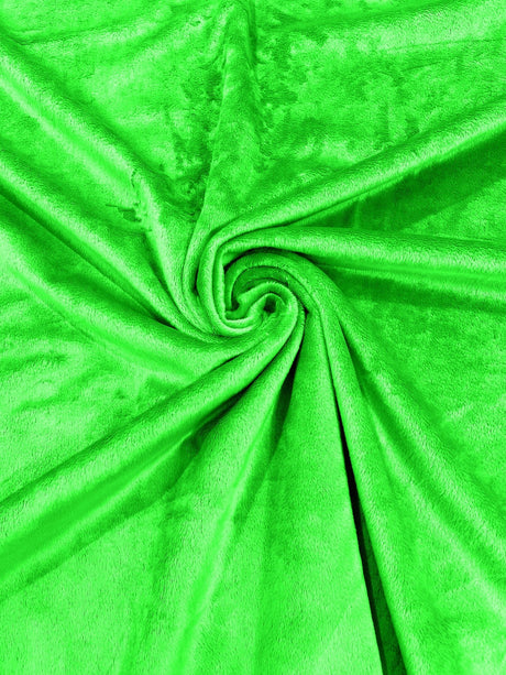 Solid Minky Polyester Fabric - Solid, 58" Width (1 Yard)