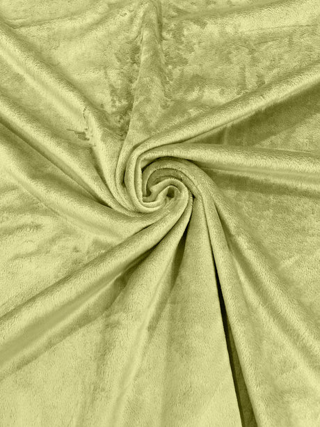 Solid Minky Polyester Fabric - Solid, 58" Width (1 Yard)