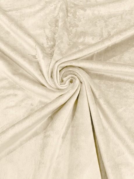 Solid Minky Polyester Fabric - Solid, 58" Width (1 Yard)