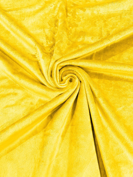 Solid Minky Polyester Fabric - Solid, 58" Width (1 Yard)