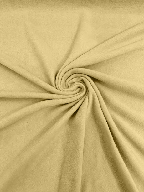 Solid Polar Fleece Polyester Fabric - Solid, 58/60" Width, 195 GSM (1 Yard)