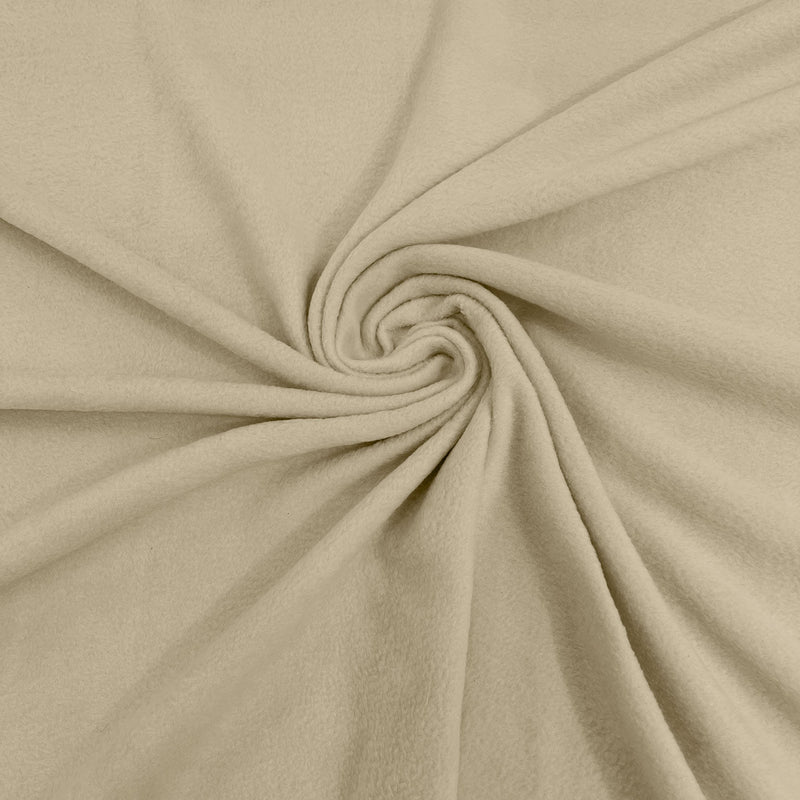 Solid Polar Fleece Polyester Fabric - Solid, 58/60" Width, 195 GSM (1 Yard)