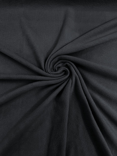 Solid Polar Fleece Polyester Fabric - Solid, 58/60" Width, 195 GSM (1 Yard)