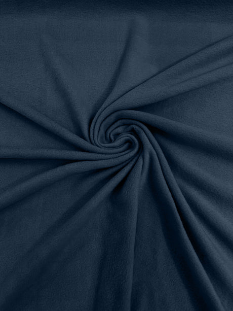 Solid Polar Fleece Polyester Fabric - Solid, 58/60" Width, 195 GSM (1 Yard)