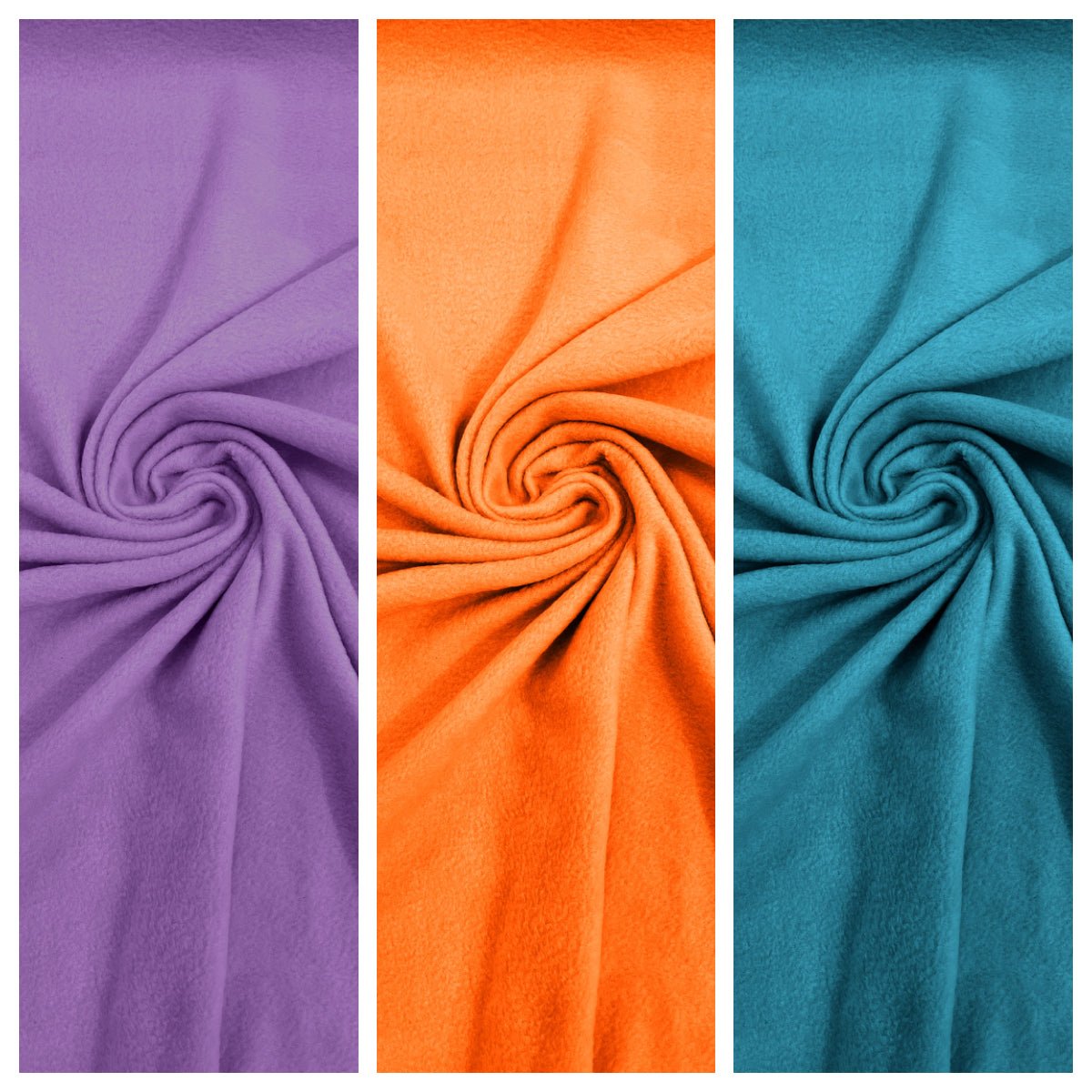 Solid Polar Fleece Polyester Fabric - Solid, 58/60" Width, 195 GSM (1 Yard)