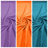 Solid Polar Fleece Polyester Fabric - Solid, 58/60" Width, 195 GSM (1 Yard)