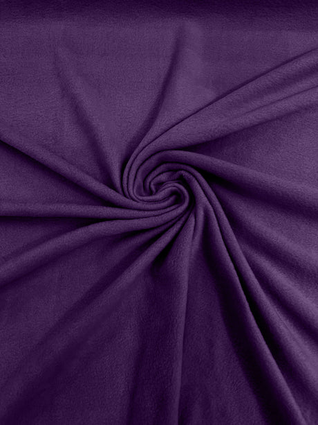 Solid Polar Fleece Polyester Fabric - Solid, 58/60" Width, 195 GSM (1 Yard)