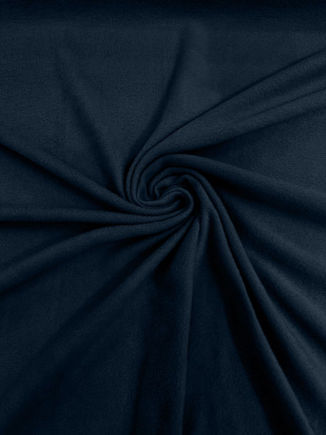 Solid Polar Fleece Polyester Fabric - Solid, 58/60" Width, 195 GSM (1 Yard)