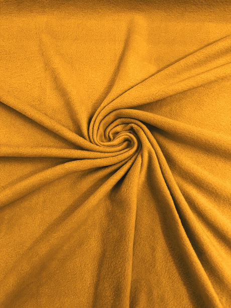 Solid Polar Fleece Polyester Fabric - Solid, 58/60" Width, 195 GSM (1 Yard)