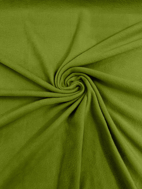 Solid Polar Fleece Polyester Fabric - Solid, 58/60" Width, 195 GSM (1 Yard)