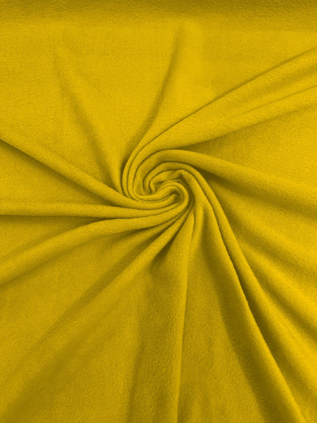 Solid Polar Fleece Polyester Fabric - Solid, 58/60" Width, 195 GSM (1 Yard)