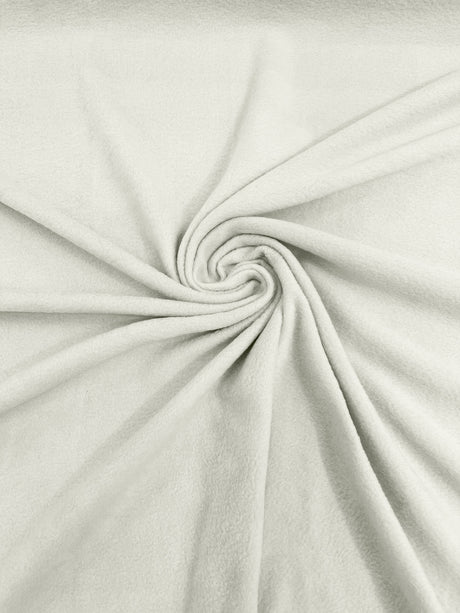 Solid Polar Fleece Polyester Fabric - Solid, 58/60" Width, 195 GSM (1 Yard)