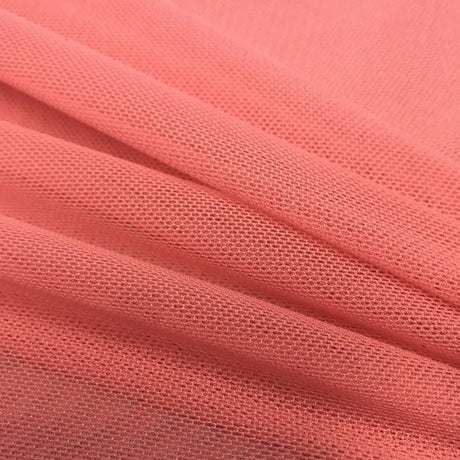 Solid Power Mesh Nylon Spandex Fabric - Solid, 58" Width (1 Yard)