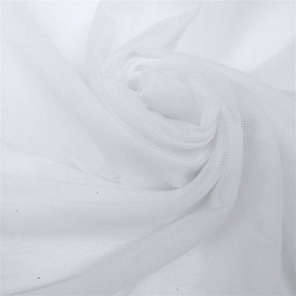 Solid Power Mesh Nylon Spandex Fabric - Solid, 58" Width (1 Yard)