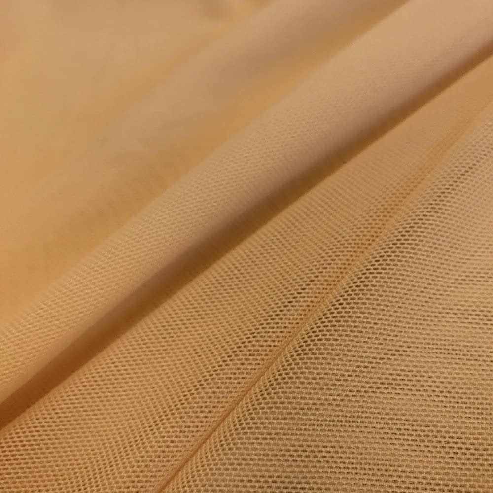 Solid Power Mesh Nylon Spandex Fabric - Solid, 58" Width (1 Yard)