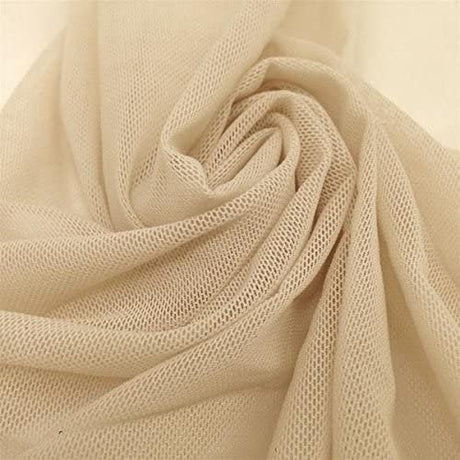 Solid Power Mesh Nylon Spandex Fabric - Solid, 58" Width (1 Yard)