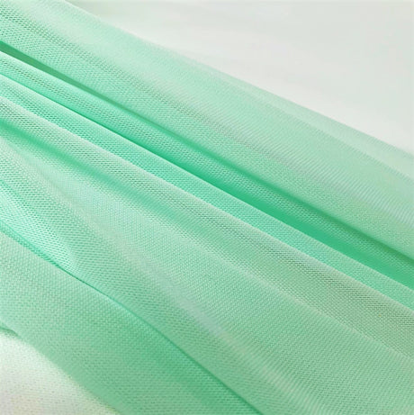 Solid Power Mesh Nylon Spandex Fabric - Solid, 58" Width (1 Yard)