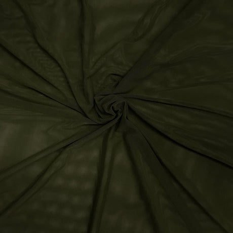 Solid Power Mesh Nylon Spandex Fabric - Solid, 58" Width (1 Yard)