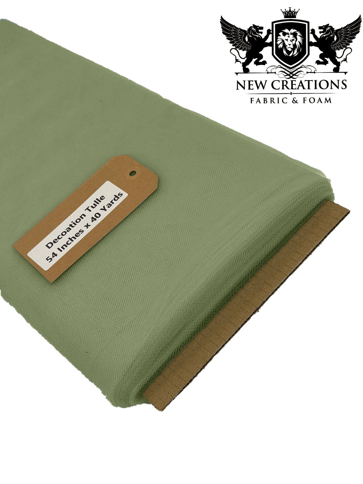 Solid Tulle Polyester Fabric - Sheer Solid, 54" Width (40 Yards)