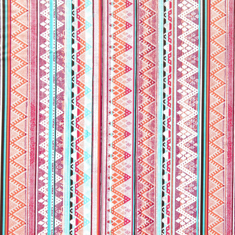 Swim Knit Nylon Spandex South Pacific Tribal Print
