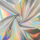 Metallic Woven Silver Rainbow Waterproof Windproof Fabric
