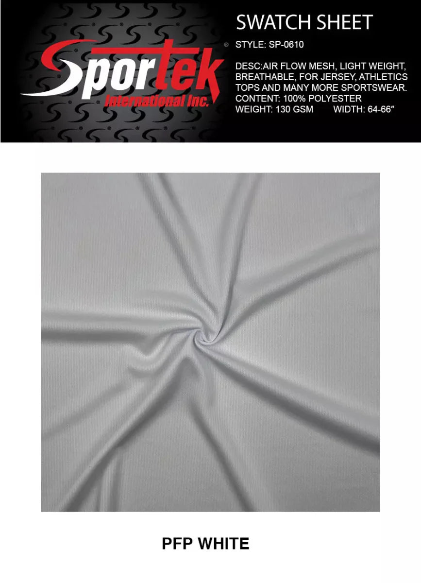 Air Flow Mesh Polyester White